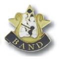 Academic Achievement Pin - "Band"